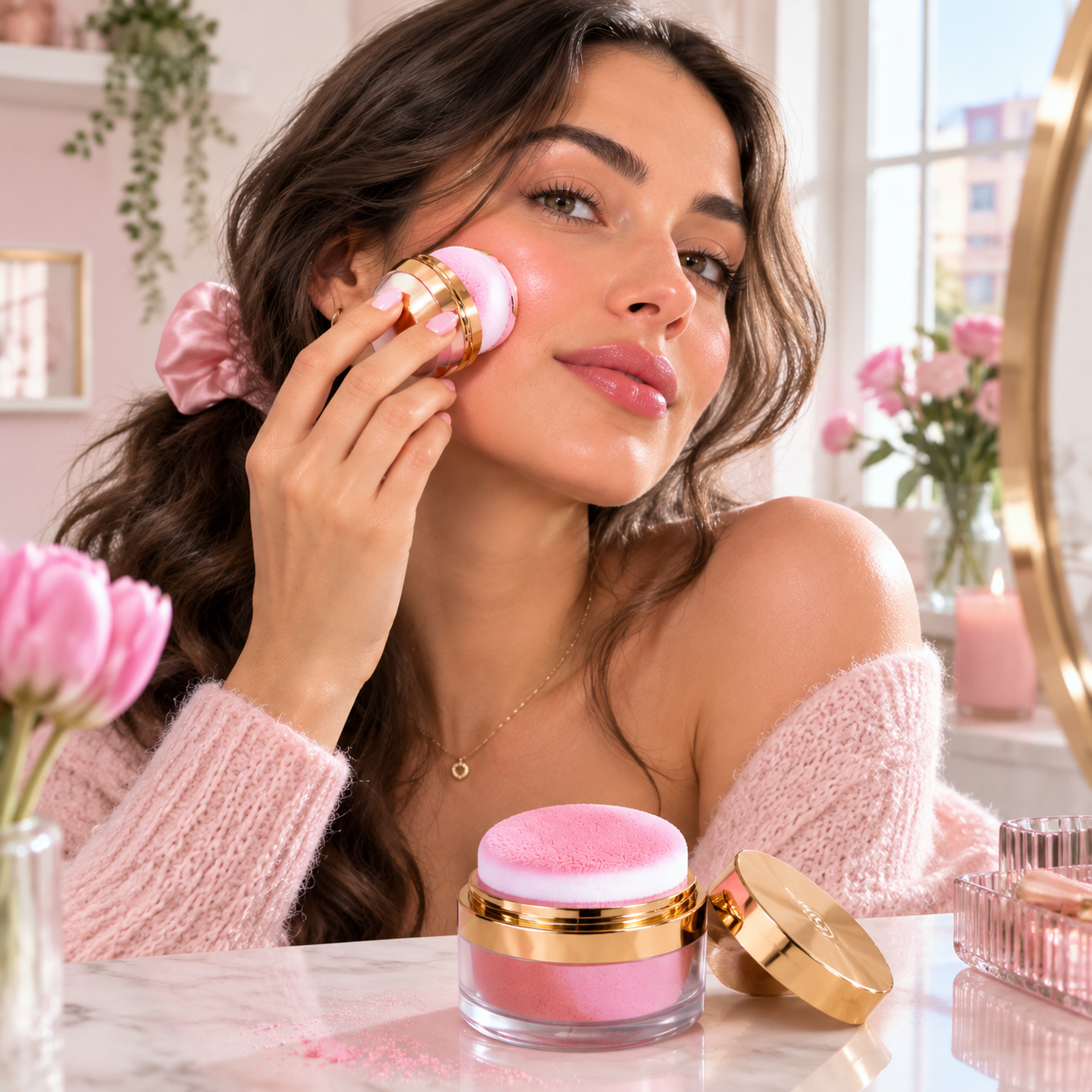 ROSALUNE™ Blush 3 Colori – Specchio Integrato